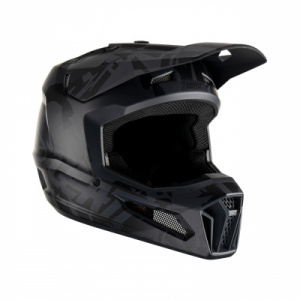Мотошлем подростковый Leatt Moto 3.5 Junior Helmet (Stealth, L, 2023 (1023011651))