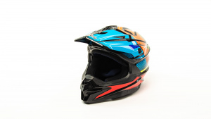 Шлем мото кроссовый HIZER J6803 (L) #3 BLACK/BLUE