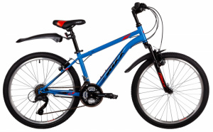 24"Велосипед FOXX  AZTEC синий, сталь, размер 12"