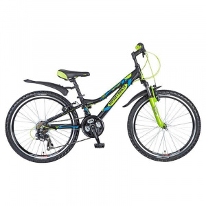24"Велосипед  NOVATRACK ACTION, рама 12  21-скор (черный)																																				