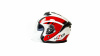 Шлем мото открытый HIZER J222 (S) #1 white/red (2 визора)