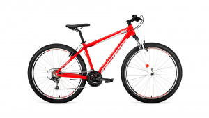 27.5" Велосипед FORWARD APACHE 27,5 1.0 (27,5" 21ск. рост.19")  (красный/белый), RBKW0M67Q02