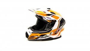 Шлем мото кроссовый HIZER J6801 (XL) #7 neon yellow