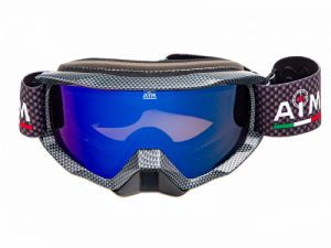 Очки снегоходные с двойной линзой AiM (PRO) 186-102 Carbon Glossy