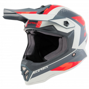 Шлем детский Acerbis IMPACT STEEL JUNIOR Red/Grey, L (51-52)
