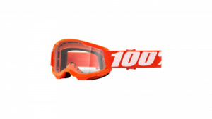 Очки подростковые 100% Strata 2 Junior Goggle Orange / Clear Lens (50031-00005)
