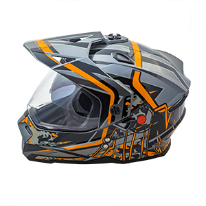 Шлем AiM JK802S Orange/Grey/Black, XXXL