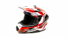 Шлем мото HIZER J6801 (L) #5 white/red