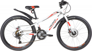 24" Велосипед NOVATRACK PRIME, алюм рама 11", 18-скор (белый)
