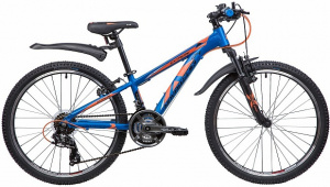 24" Велосипед NOVATRACK  EXTREME, алюм рама 11", 21-скор (синий)