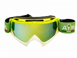 Очки кроссовые AiM (PRO) 157-900 Lime-White Glossy