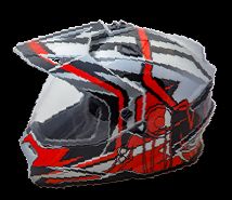 Шлем AiM JK802S Red/Grey/Black, M