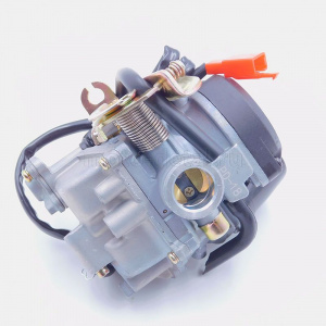 Карбюратор 4T GY6- 80cc, 139QMB (PD18) ПЛАСТ. крышка (KEIHIN)
