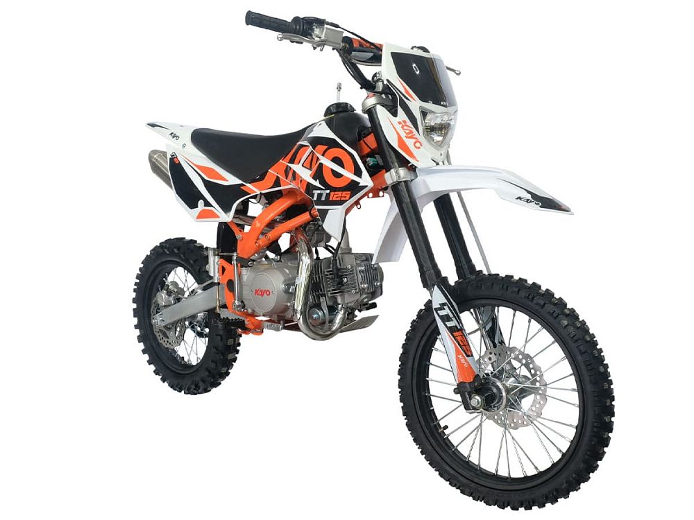 Питбайк KAYO BASIC K125EM 17/14 KRZ (механ. сцепл., эл. стартер 2024 г.)