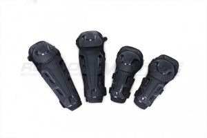 Защита колен + локтей SCOYCO K26H26 (S/M, черная) комплект