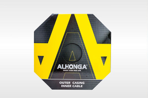 Оплетка троса тормоза Alhonga черн. 1 метр  3122642