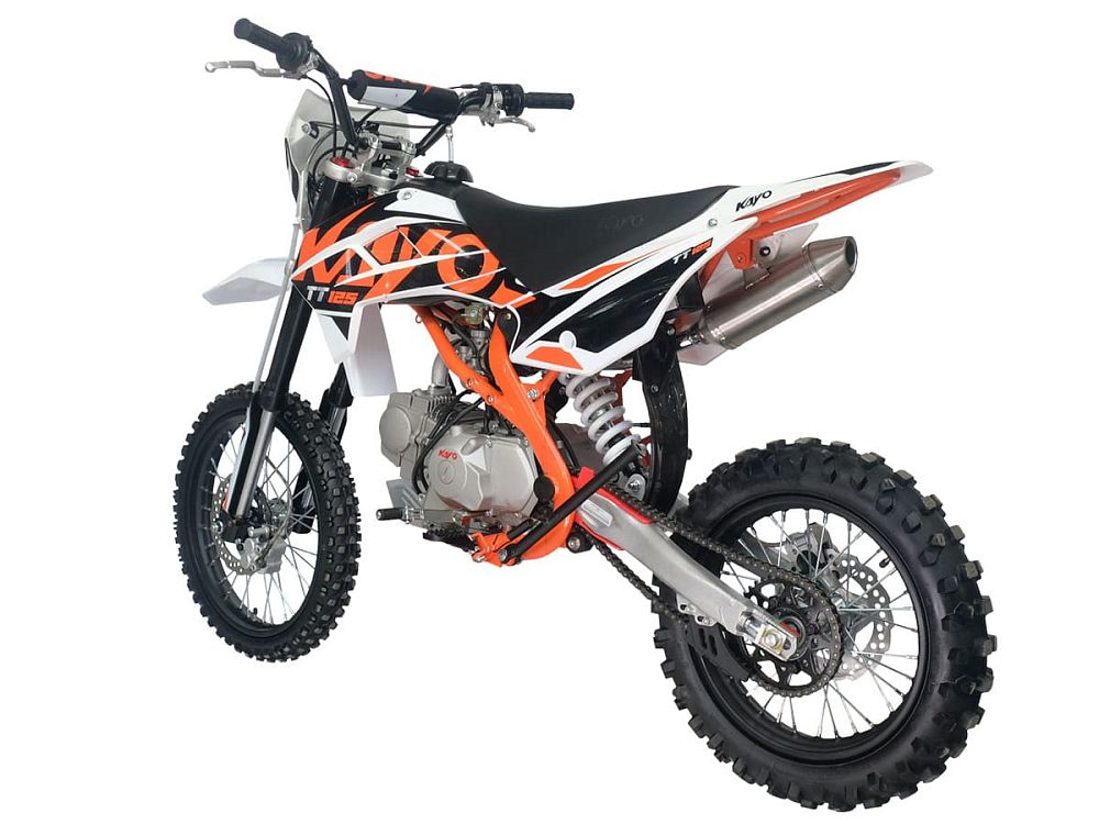 Питбайк KAYO BASIC K125EM 17/14 KRZ (механ. сцепл., эл. стартер 2024 г.)