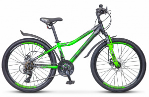 24" Велосипед Stels Navigator 410MD 13 рама (черной/зелёный)