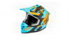 Шлем мото кроссовый GTX 633 (L) #2 BLUE/ORANGE BLACK