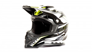 Шлем мото кроссовый HIZER B6197 (M) #5 black/yellow/white