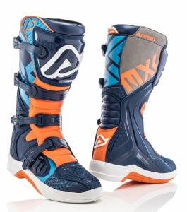 Мотоботы кроссовые Acerbis X-TEAM Blue/Orange, (р.42)