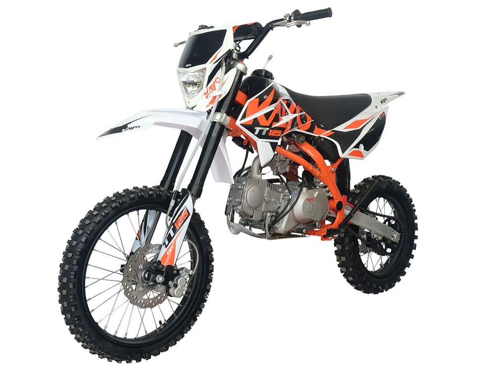 Питбайк KAYO BASIC K125EM 17/14 KRZ (механ. сцепл., эл. стартер 2024 г.)
