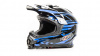 Шлем мото HIZER B6196 (L) #2 black/blue