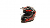 Шлем мото мотард HIZER B6196-1 (L) #4 black/red