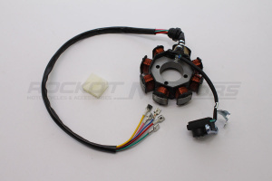 Магнето (статор) TTR-250 7+1 катушки (3 отверстия, широкая)